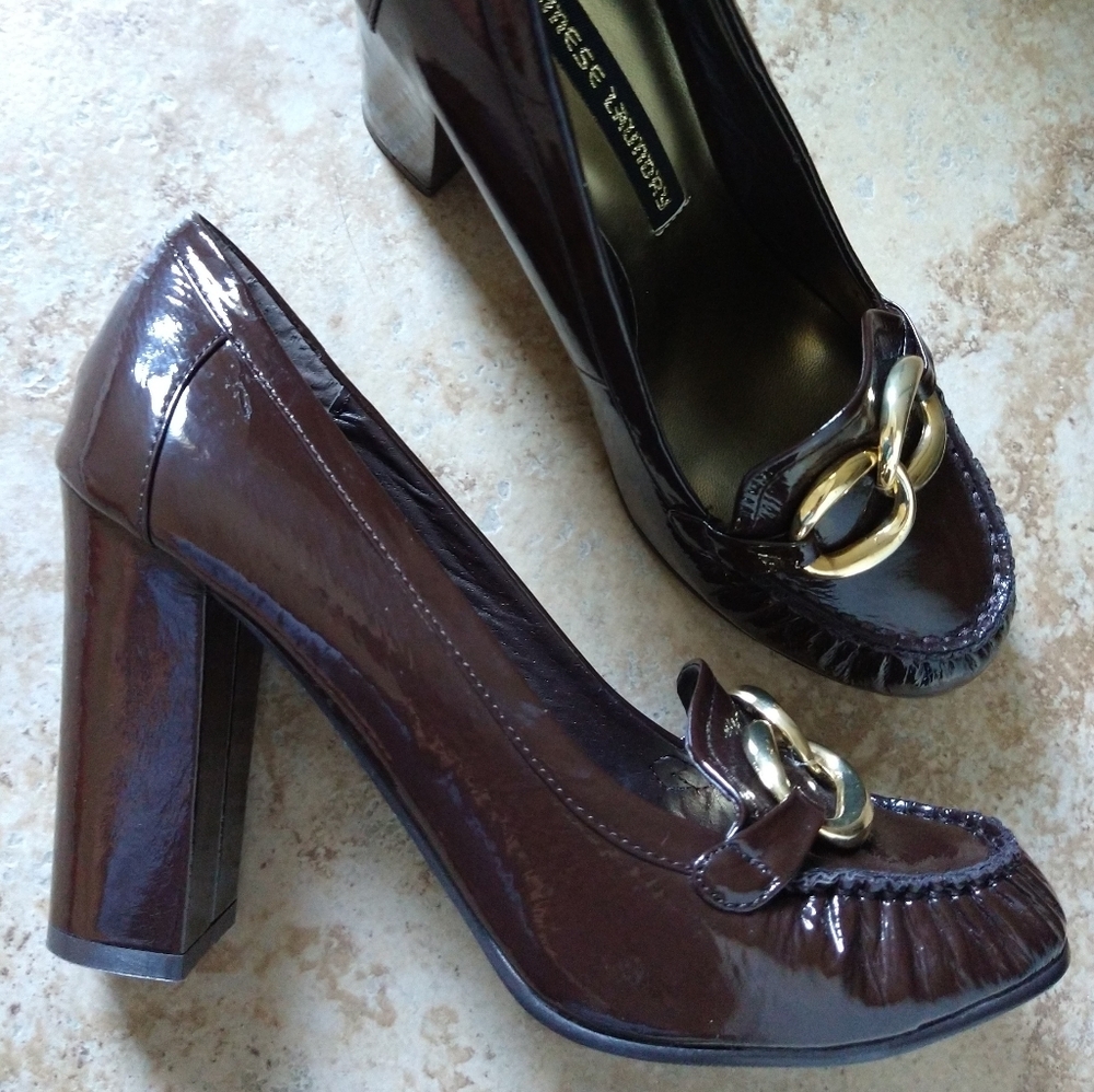 CHINESE LAUNDRY degree dark academia heels 8
